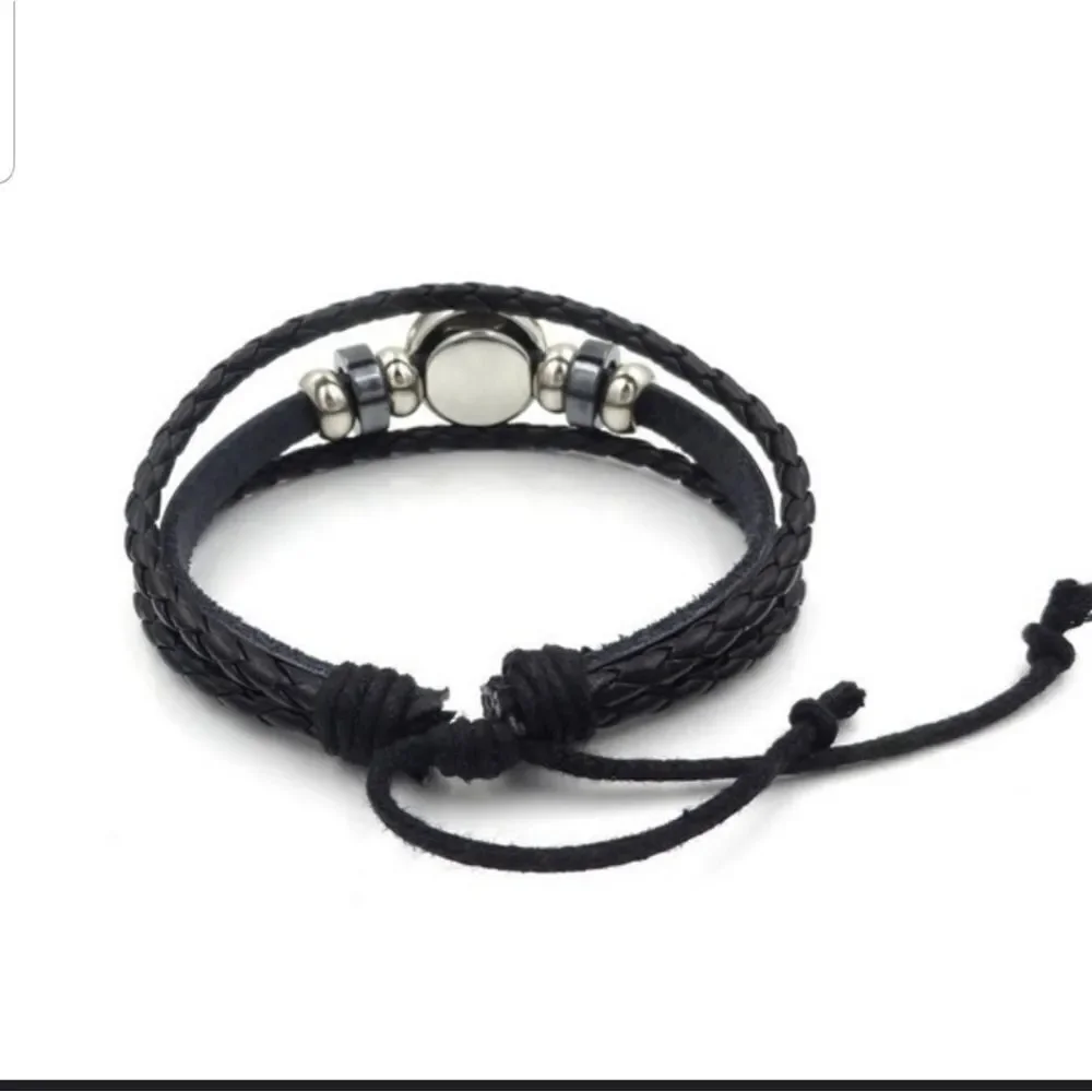 Leather Taurus 3D Astrology Unisex Bracelets